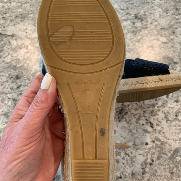 Sold New Kanna Blue Suede Platform Espadrilles. 8 - Picture 10 of 12